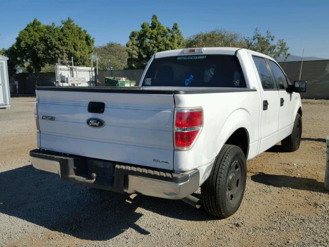 1FTFW1CF4BKE18390 - 2011 FORD F150 SUPER WHITE photo 4