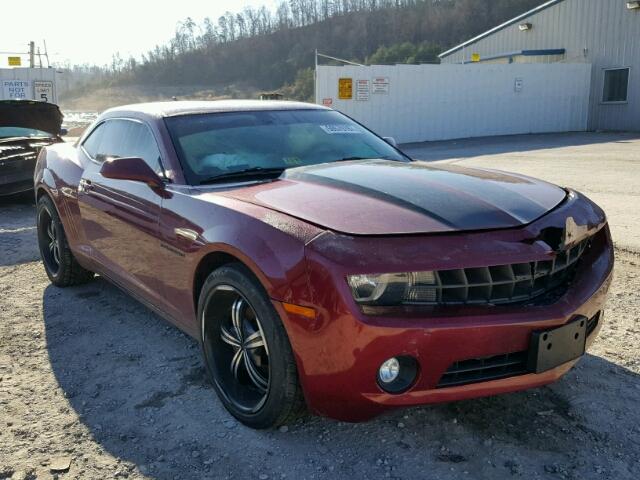 2G1FC1EV1A9228018 - 2010 CHEVROLET CAMARO LT MAROON photo 1