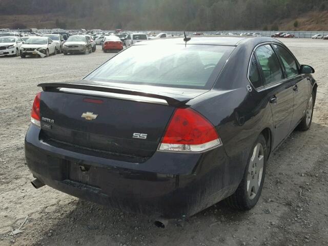 2G1WD58C069253403 - 2006 CHEVROLET IMPALA SUP BLACK photo 4