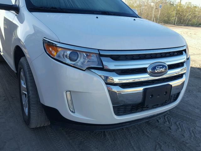 2FMDK3JCXEBB60586 - 2014 FORD EDGE SEL WHITE photo 9