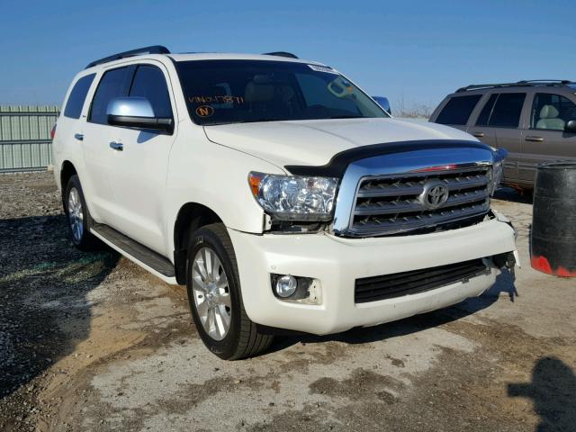 5TDDW5G18BS047871 - 2011 TOYOTA SEQUOIA PL WHITE photo 1