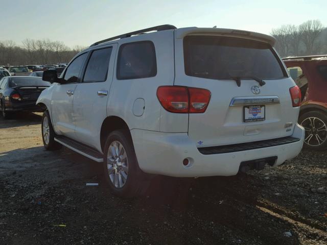 5TDDW5G18BS047871 - 2011 TOYOTA SEQUOIA PL WHITE photo 3