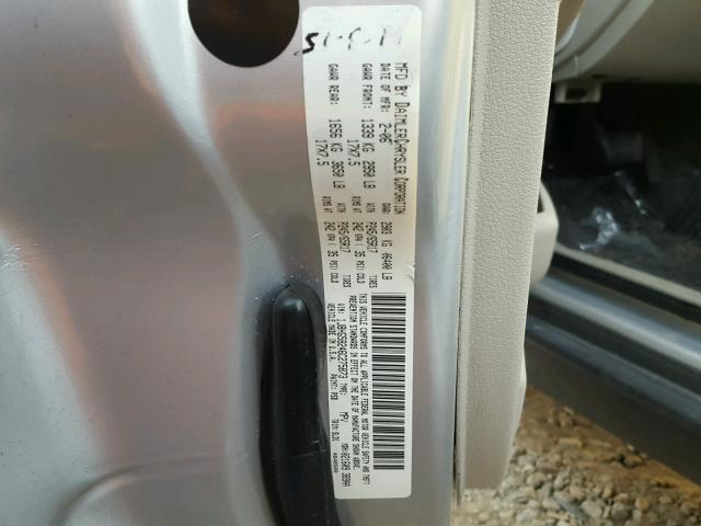 1J8HG58246C275873 - 2006 JEEP COMMANDER SILVER photo 10