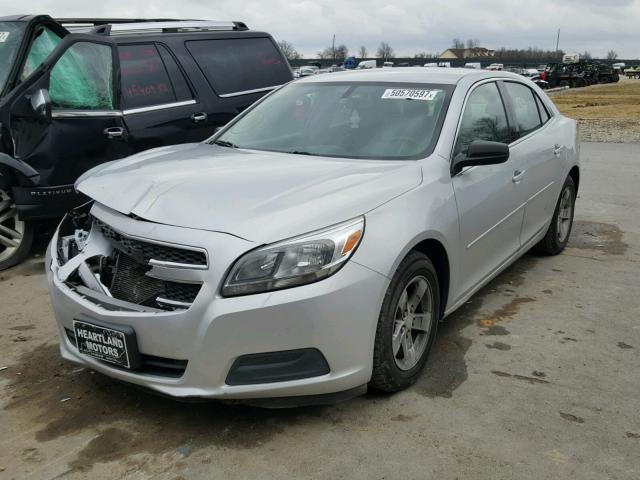 1G11B5SA4DF185666 - 2013 CHEVROLET MALIBU LS SILVER photo 2