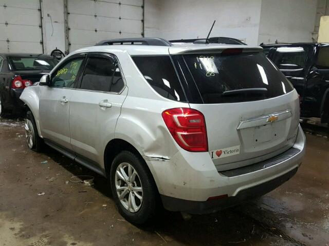 2GNALCEK7G1167226 - 2016 CHEVROLET EQUINOX LT SILVER photo 3