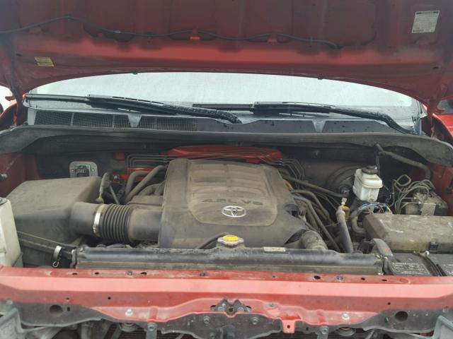 5TFRM5F10BX034829 - 2011 TOYOTA TUNDRA DOU RED photo 7