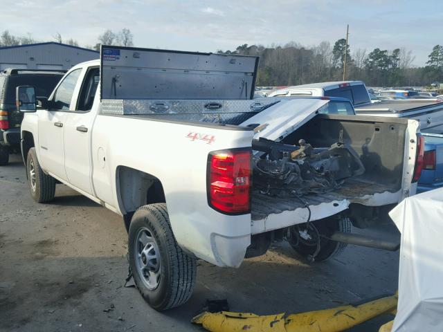 1GC2KUEGXGZ343758 - 2016 CHEVROLET SILVERADO WHITE photo 3