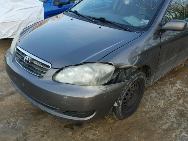 2T1BR32E57C844995 - 2007 TOYOTA COROLLA CE GRAY photo 9