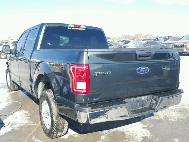 1FTEW1EG4FKD11329 - 2015 FORD F150 SUPER GREEN photo 3