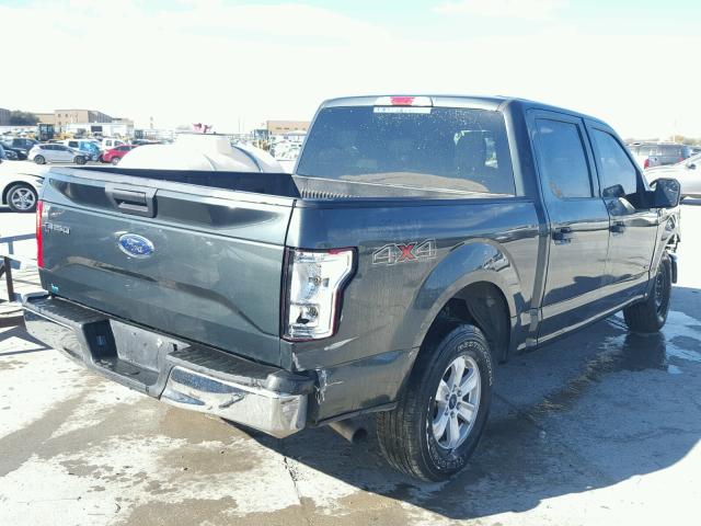 1FTEW1EG4FKD11329 - 2015 FORD F150 SUPER GREEN photo 4