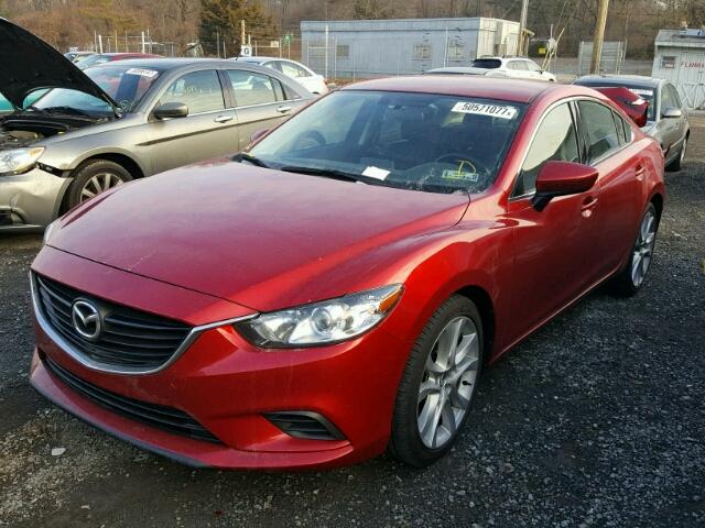 JM1GJ1V56G1463108 - 2016 MAZDA 6 TOURING RED photo 2