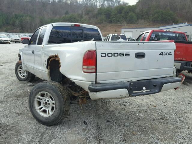 1D7HG32N24S560952 - 2004 DODGE DAKOTA SPO SILVER photo 3