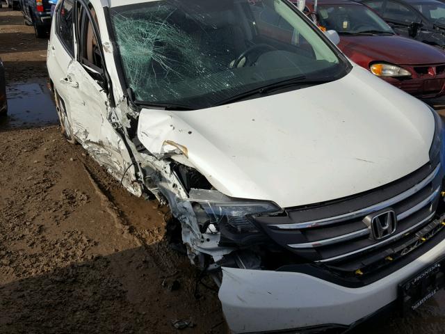 5J6RM4H70EL013948 - 2014 HONDA CR-V EXL WHITE photo 9