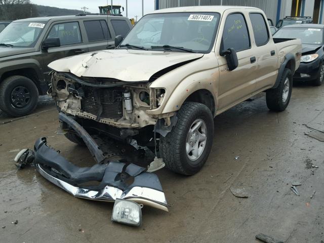 5TEGN92NX4Z358659 - 2004 TOYOTA TACOMA DOU GOLD photo 2