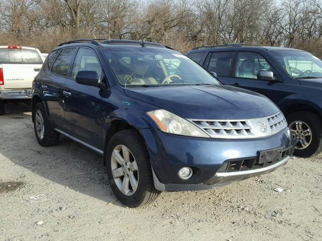 JN8AZ08W87W614602 - 2007 NISSAN MURANO SL BLUE photo 1