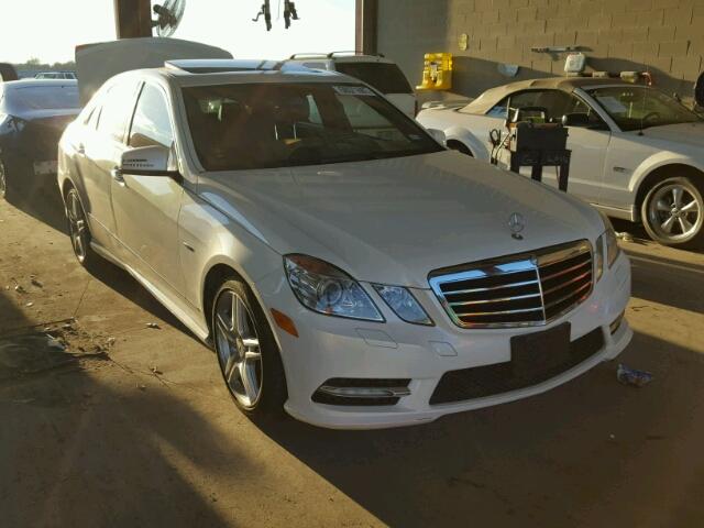 WDDHF5KB8CA625201 - 2012 MERCEDES-BENZ E 350 WHITE photo 1