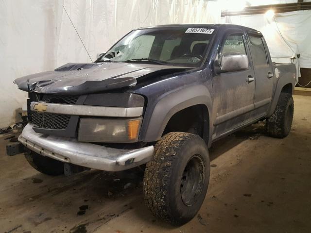 1GCDT13E478123348 - 2007 CHEVROLET COLORADO BLUE photo 2