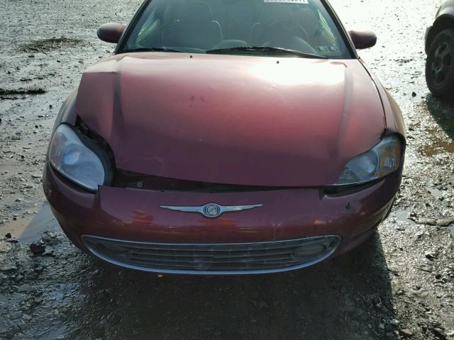 4C3AG52H02E131731 - 2002 CHRYSLER SEBRING LX RED photo 7