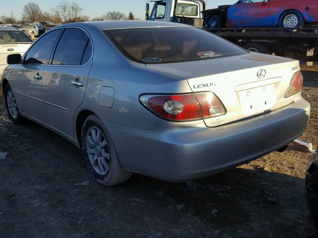 JTHBA30G645030308 - 2004 LEXUS ES 330 SILVER photo 3