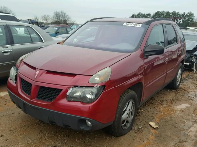 3G7DB03E15S509810 - 2005 PONTIAC AZTEK MAROON photo 2