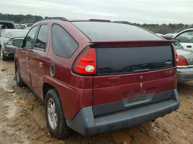 3G7DB03E15S509810 - 2005 PONTIAC AZTEK MAROON photo 3