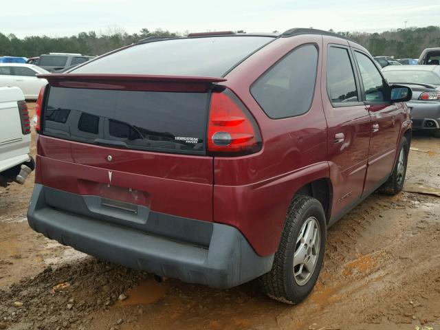 3G7DB03E15S509810 - 2005 PONTIAC AZTEK MAROON photo 4