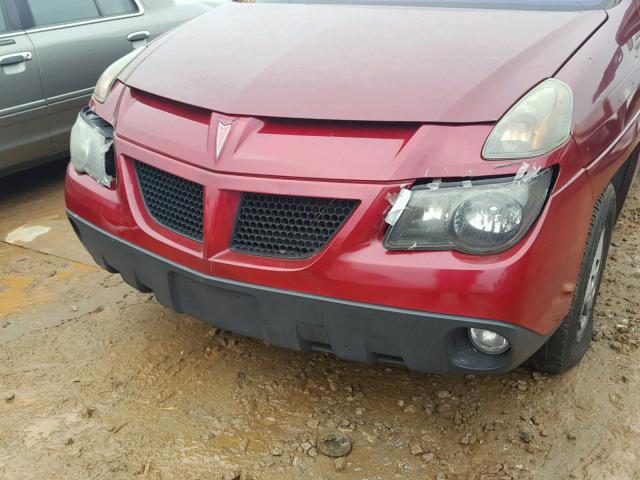 3G7DB03E15S509810 - 2005 PONTIAC AZTEK MAROON photo 9