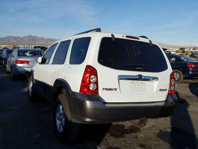 4F2CZ041X5KM38817 - 2005 MAZDA TRIBUTE S WHITE photo 3