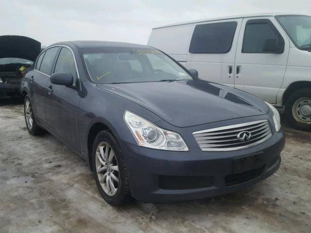 JNKBV61F38M279561 - 2008 INFINITI G35 BLUE photo 1