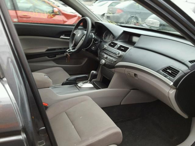 1HGCP2F36CA131360 - 2012 HONDA ACCORD LX GRAY photo 5