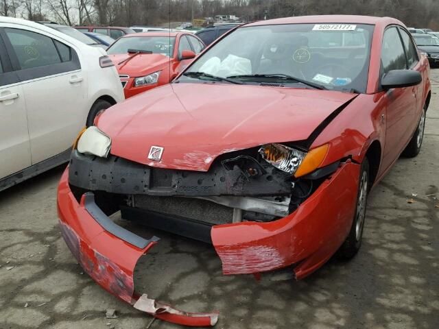 1G8AN12F54Z150372 - 2004 SATURN ION LEVEL RED photo 2