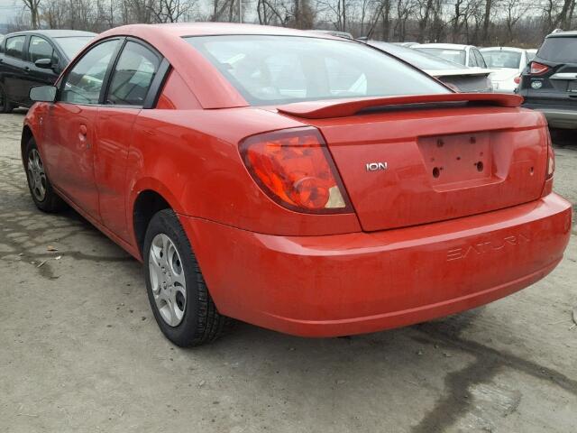 1G8AN12F54Z150372 - 2004 SATURN ION LEVEL RED photo 3