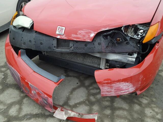 1G8AN12F54Z150372 - 2004 SATURN ION LEVEL RED photo 9