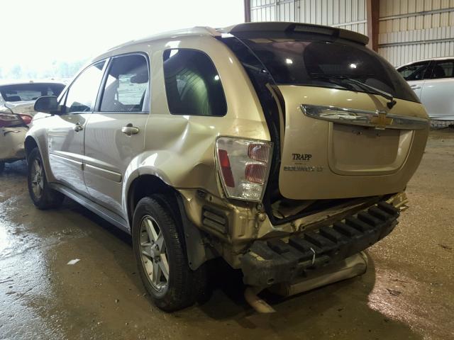 2CNDL63F766014842 - 2006 CHEVROLET EQUINOX LT BROWN photo 3