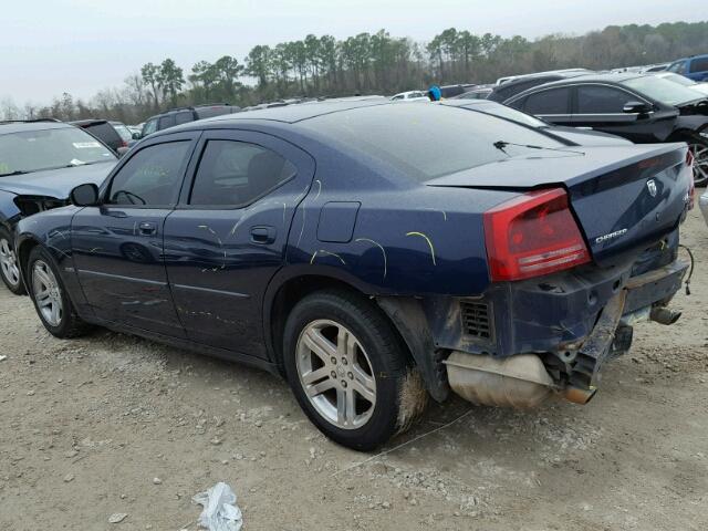 2B3LA53H56H478574 - 2006 DODGE CHARGER R/ BLUE photo 3