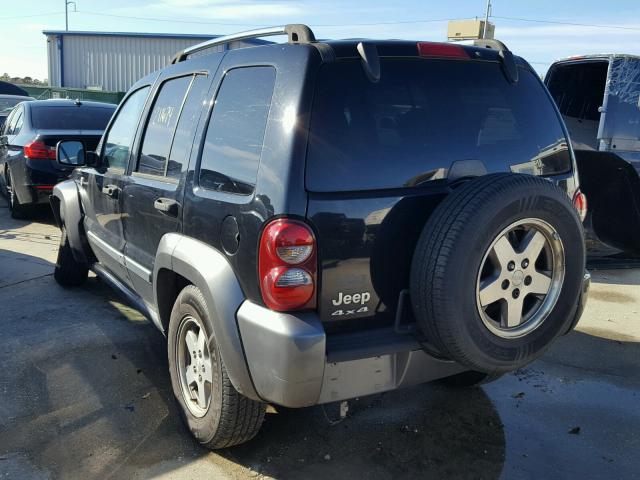 1J4GL48K36W146766 - 2006 JEEP LIBERTY SP BLACK photo 3