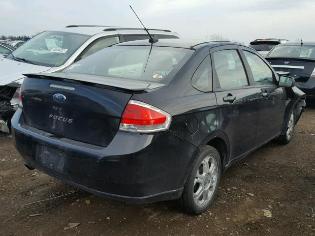 1FAHP35N88W223826 - 2008 FORD FOCUS SE BLACK photo 4