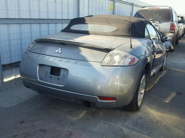 4A3AL25F97E032296 - 2007 MITSUBISHI ECLIPSE SP SILVER photo 4