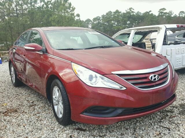 5NPEB4AC5EH874418 - 2014 HYUNDAI SONATA GLS MAROON photo 1