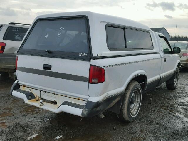 1GCCS14Z9RK115252 - 1994 CHEVROLET S TRUCK S1 WHITE photo 4