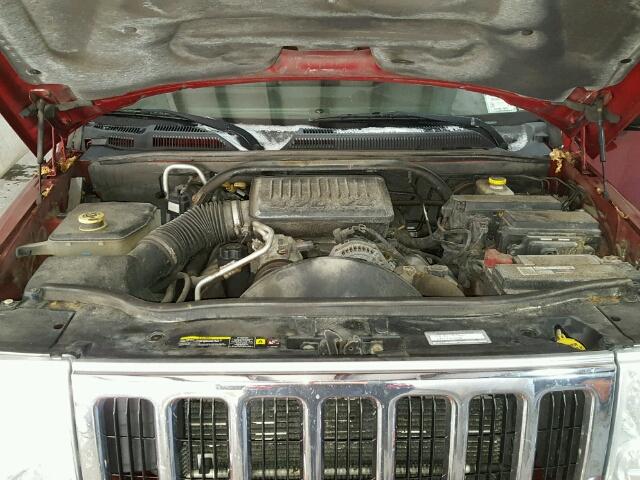 1J8HG58N76C106019 - 2006 JEEP COMMANDER MAROON photo 7