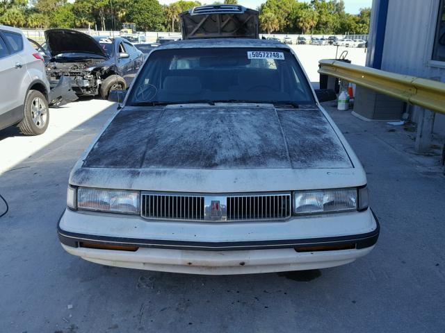2G3AJ14R7M2330884 - 1991 OLDSMOBILE CUTLASS CI WHITE photo 9