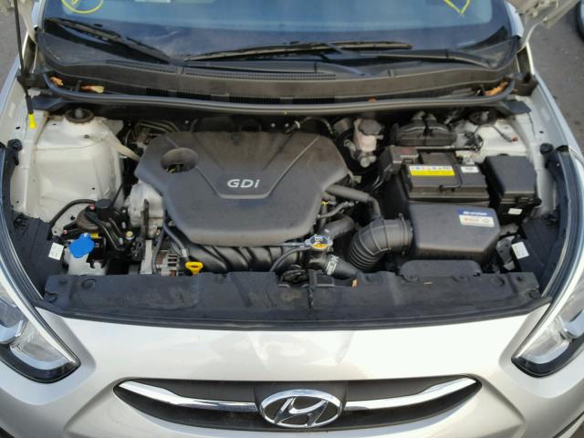 KMHCT4AE9GU122246 - 2016 HYUNDAI ACCENT SE SILVER photo 7