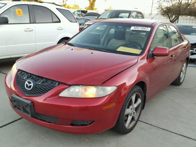 1YVHP80C255M67707 - 2005 MAZDA 6 I RED photo 2