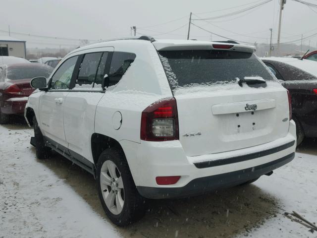 1C4NJDEB6ED517484 - 2014 JEEP COMPASS LA WHITE photo 3