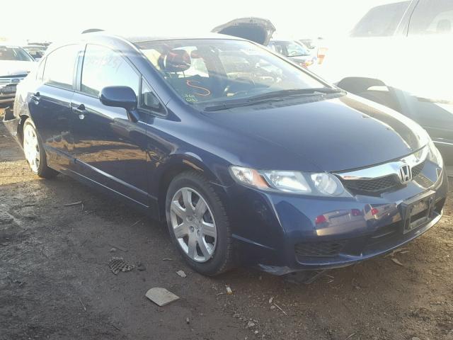 19XFA1F50BE021862 - 2011 HONDA CIVIC LX BLUE photo 1