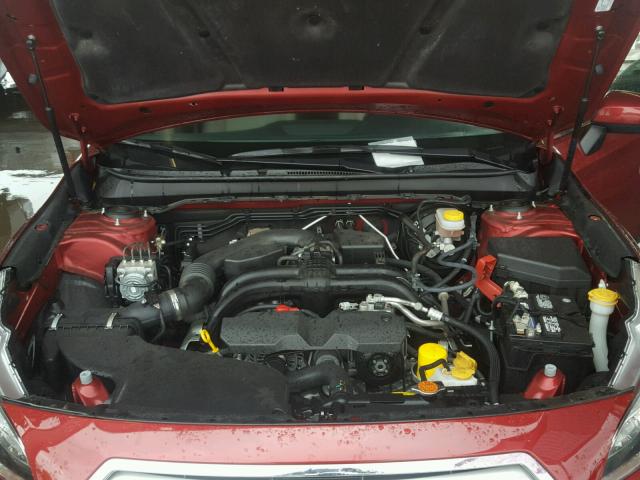 4S4BSBCC5F3353437 - 2015 SUBARU OUTBACK 2. RED photo 7