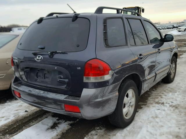 KM8SC13D85U916747 - 2005 HYUNDAI SANTA FE G GRAY photo 4