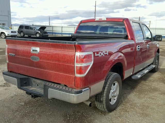 1FTPW14VX9FA60998 - 2009 FORD F150 SUPER RED photo 4