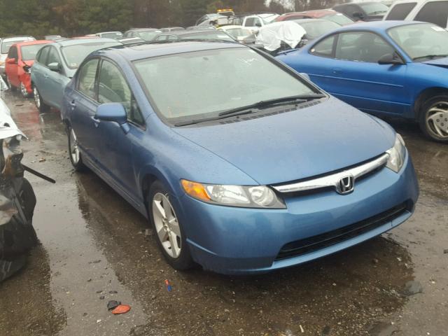 1HGFA16867L014022 - 2007 HONDA CIVIC EX BLUE photo 1